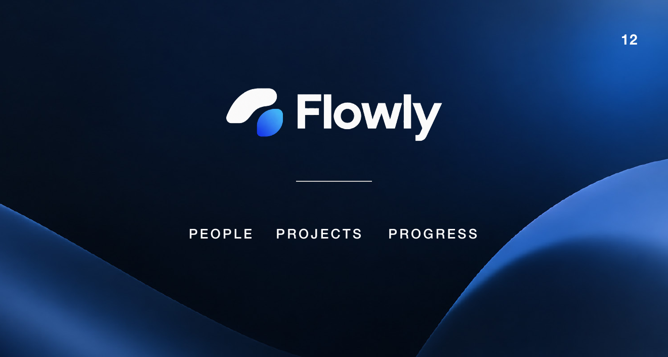 Flowly closing brand slide