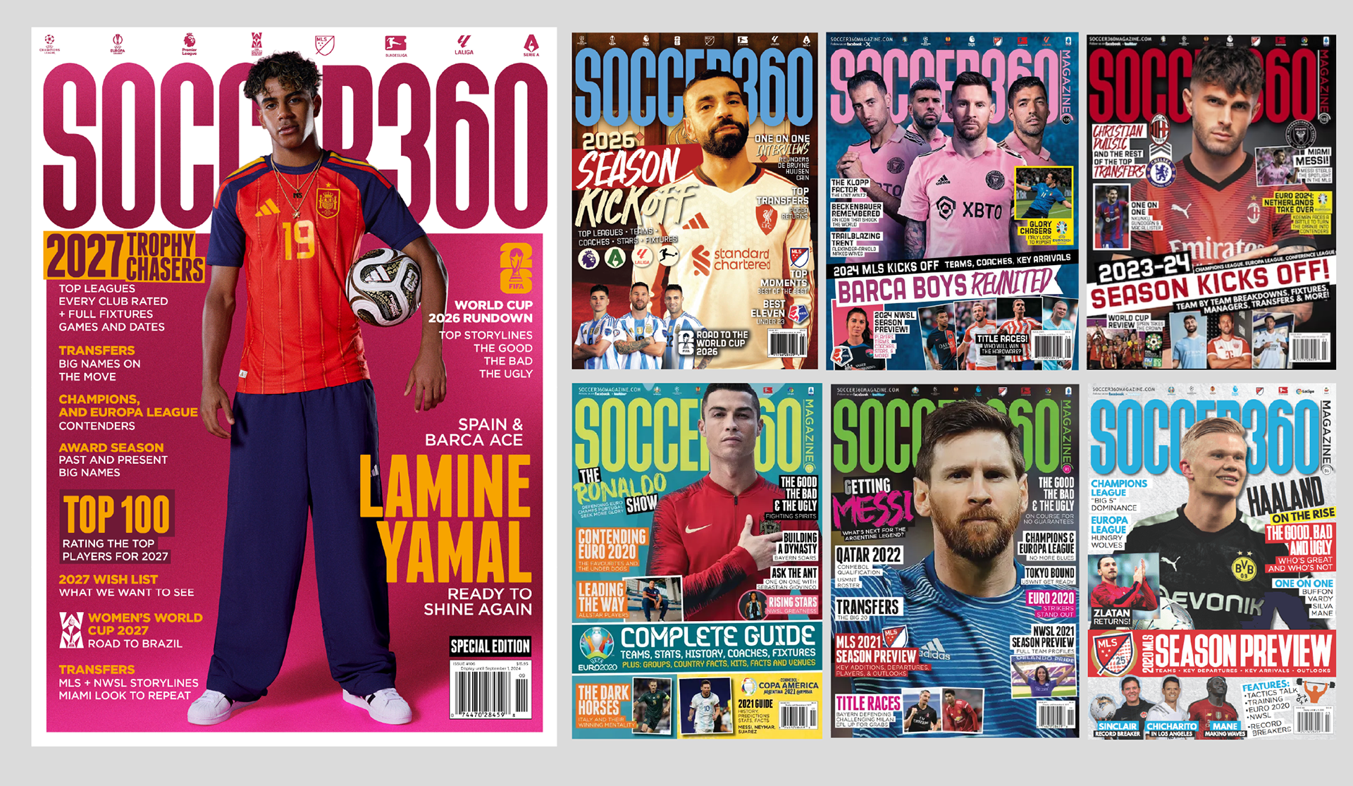 Soccer 360 editorial design